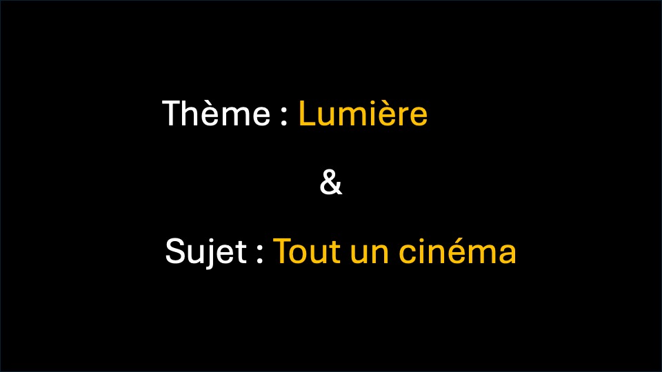 Défi : Lumière - Tout un Cinéma