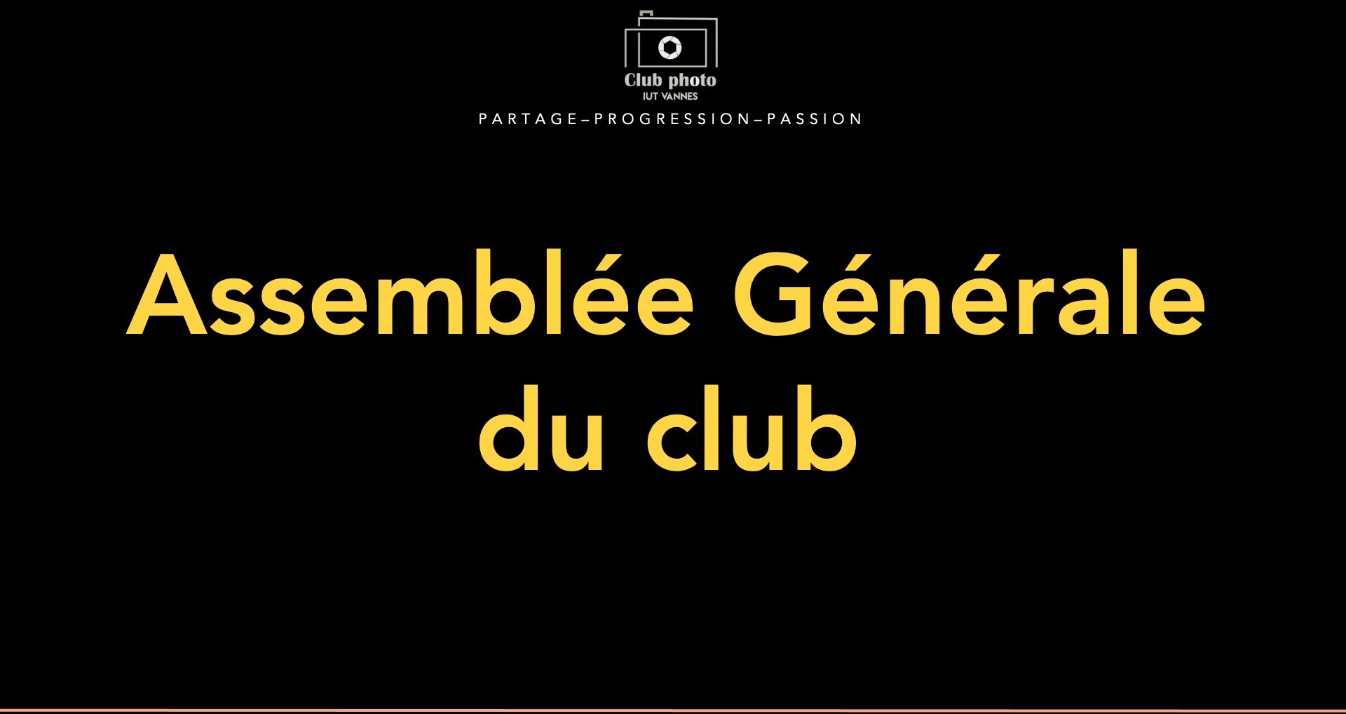 Assemblée Générale du Club