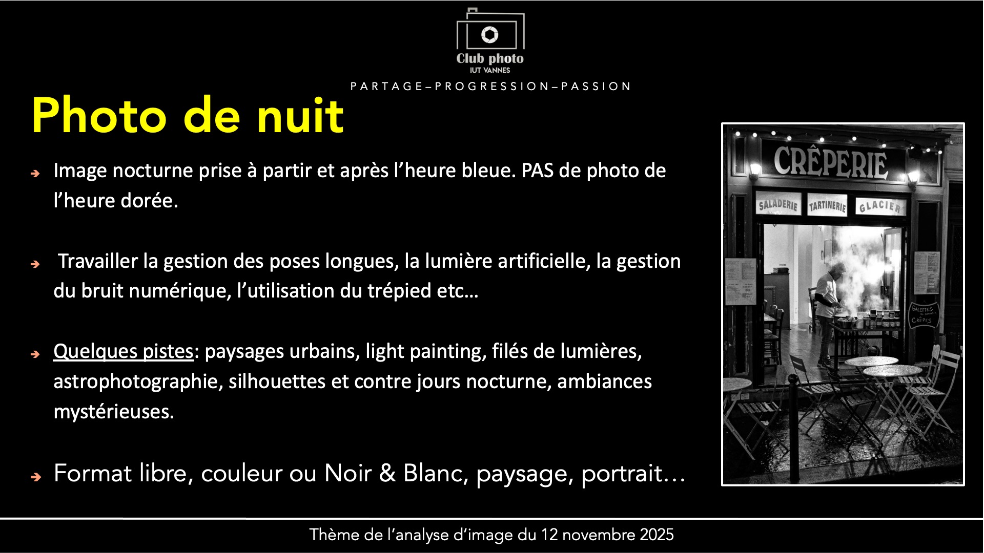 Photo de nuit